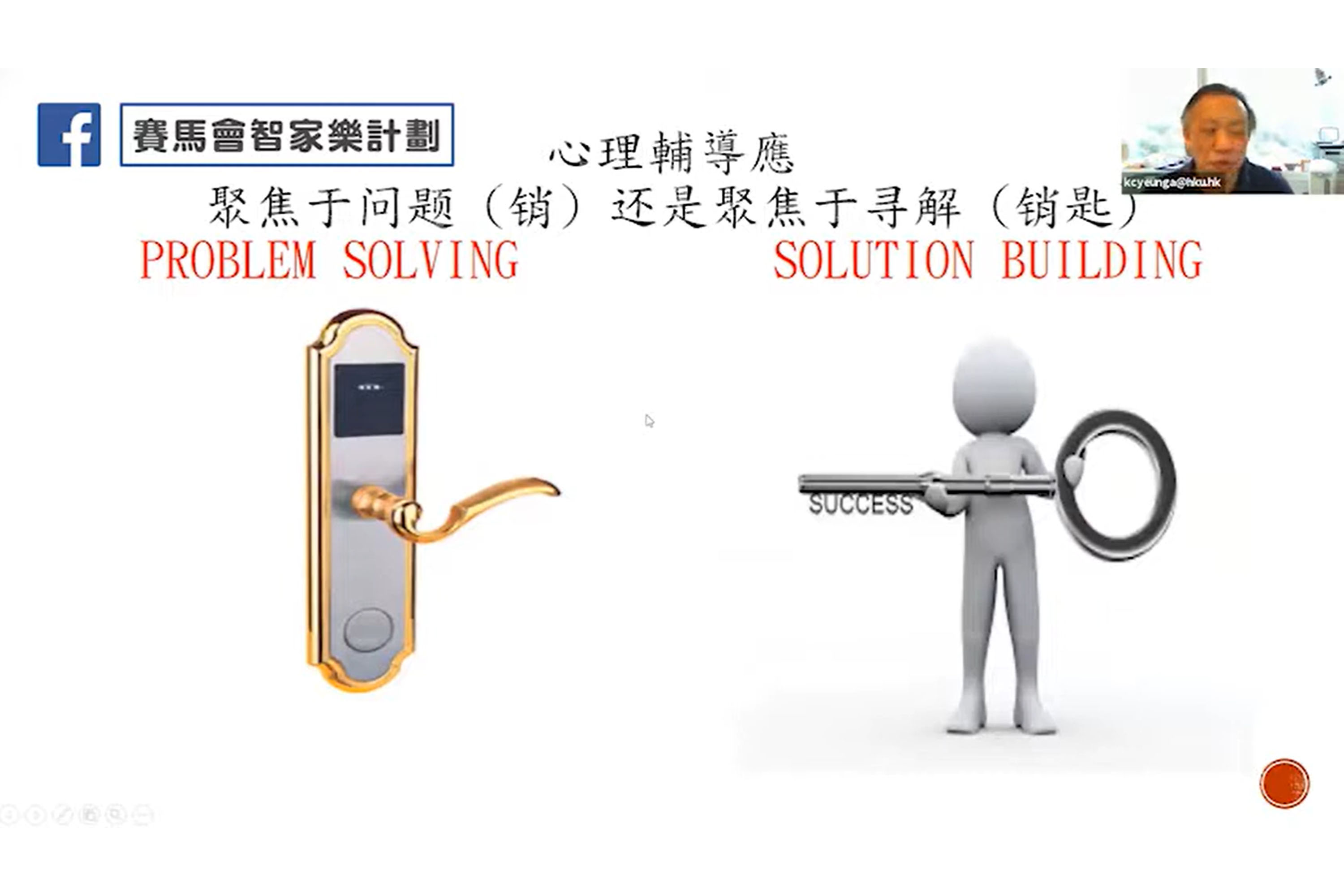實戰技巧分享: 透過尋解聚焦家庭治療處理社會環境引致之紛爭